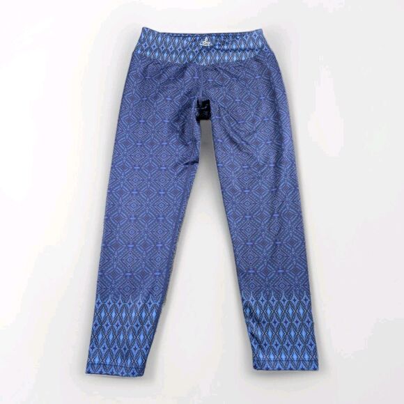 Prana Pants - prAna Leggings Womens S Blue Geometric Capri Yoga Workout Activewear Stretch
